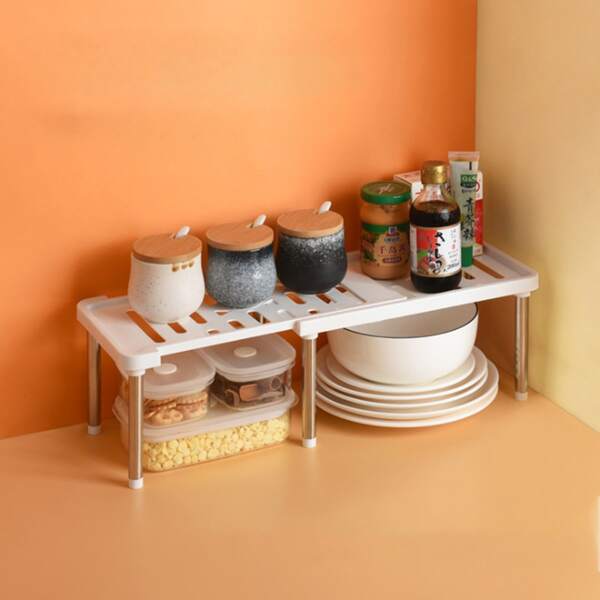 

1pc Kitchen Storage Rack, White