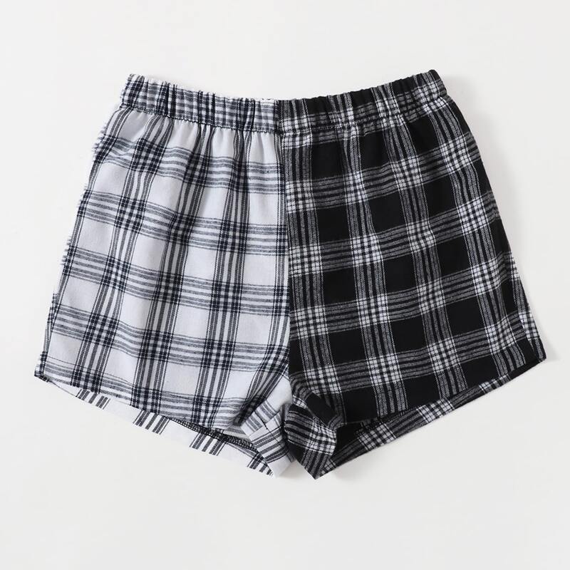 

Plaid Print Shorts, Multicolor