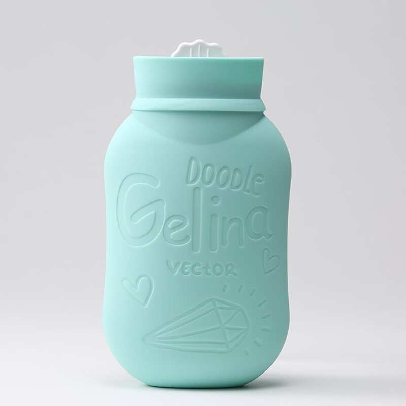 

Letter Graphic Silicone Hot Water Bag, Green