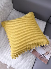 1pc Pom Pom Cushion Cover Without Filler