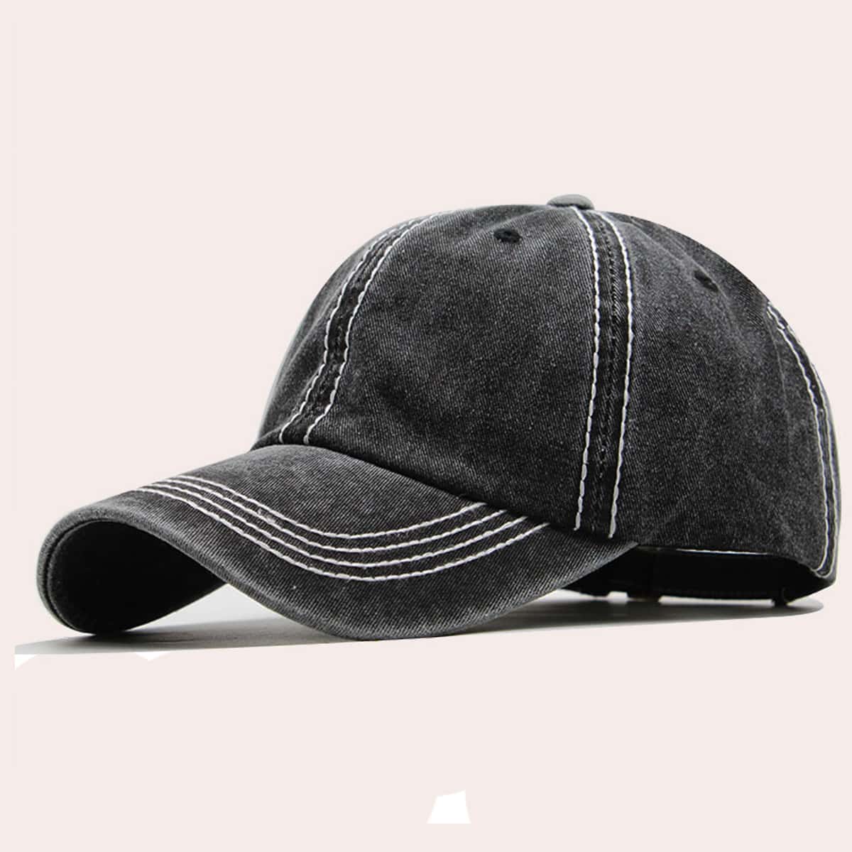 

Guys Stitch Baseball Cap, Black