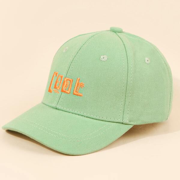 

Toddler Kids Letter Embroidery Baseball Cap, Green
