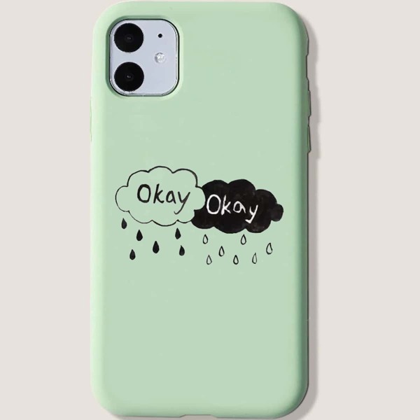 

Letter Graphic iPhone Case, Green