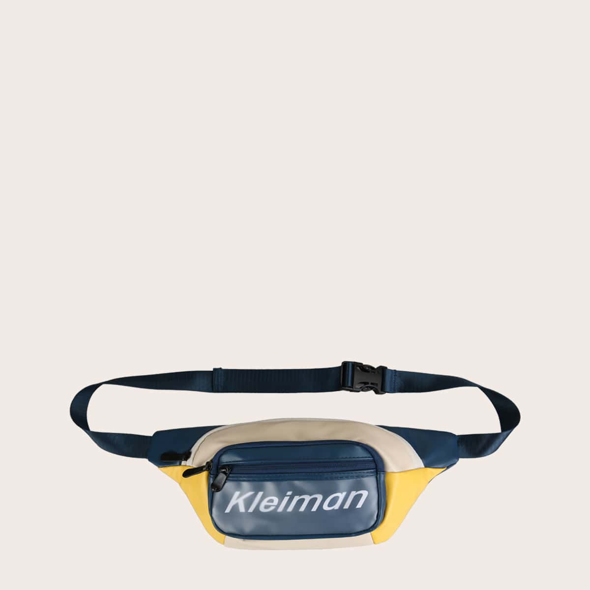 

Guys Color Block Letter Graphic Fanny Pack, Multicolor