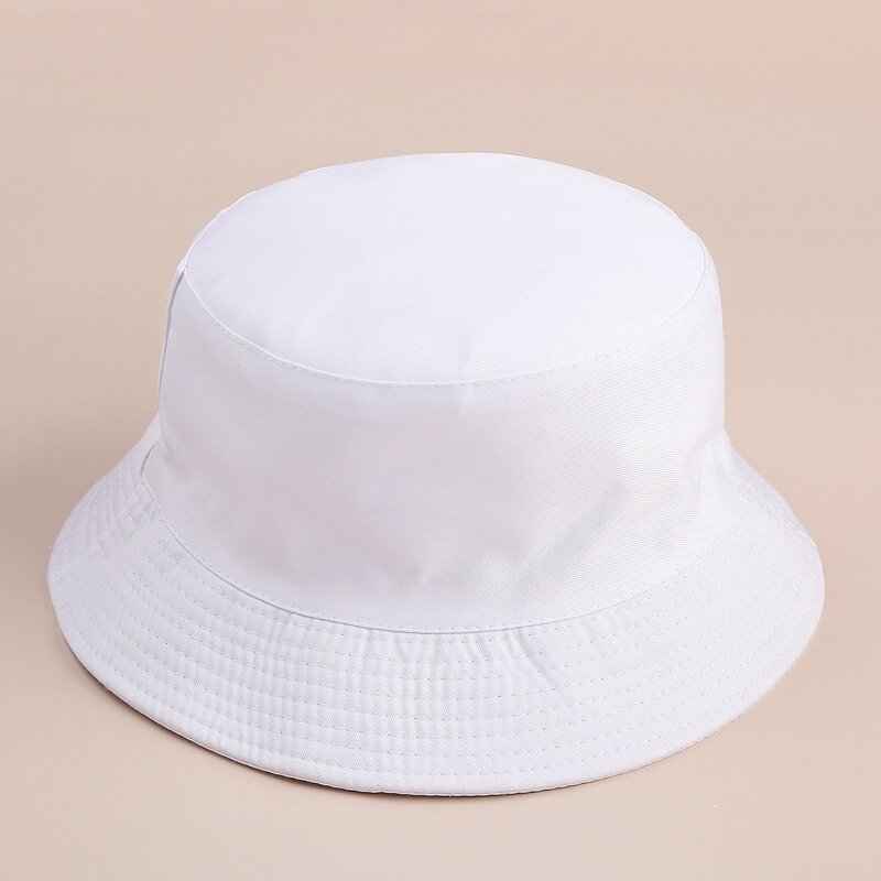 

Solid Bucket Hat, White