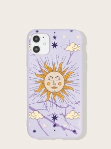 Cartoon Graphic Case Compatible With iPhone - Purple - View 1