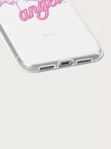 天使圖案iPhone手機殼 - 無色 - 查看 3