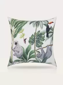 Animal Print Cushion Cover Without Filler - Multicolor - View 1