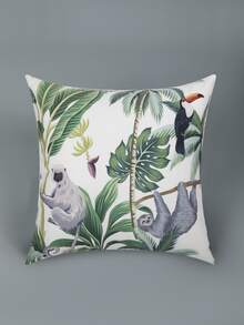 Animal Print Cushion Cover Without Filler - Multicolor - View 2