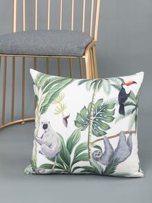 Animal Print Cushion Cover Without Filler - Multicolor - View 4