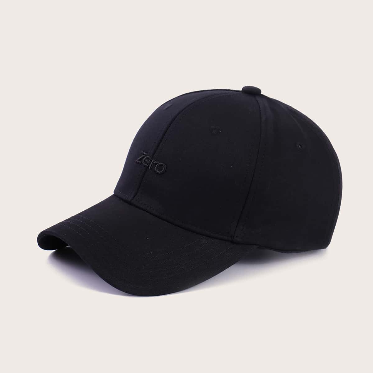 

Guys Letter Embroidery Baseball Cap, Black