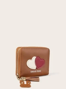 Monedero con corazón - Marrón - Ver 2