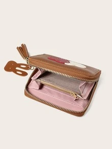 Monedero con corazón - Marrón - Ver 4