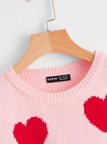 Heart Pattern Sweater Vest