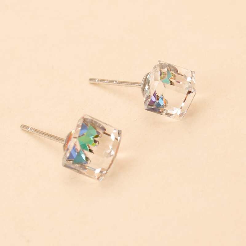 

Crystal Stud Earrings, Clear