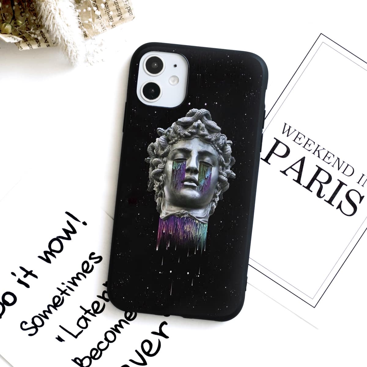 

Medusa Graphic iPhone Case, Black