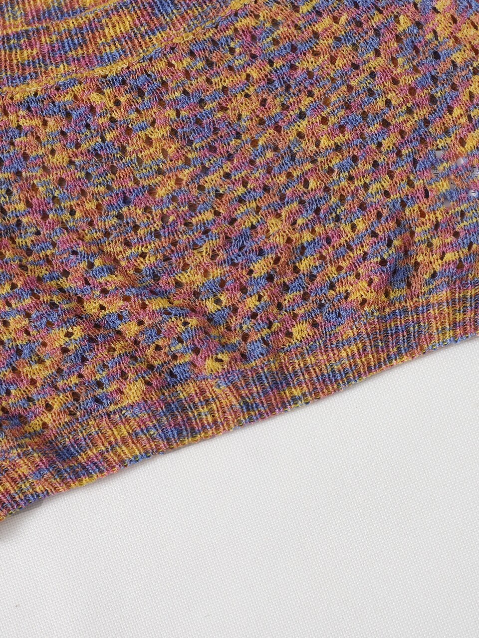 Space Dye Open Knit Top