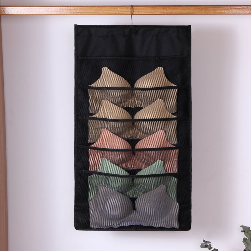 

1pc Double-sided Underwear Hanging Bag, Black