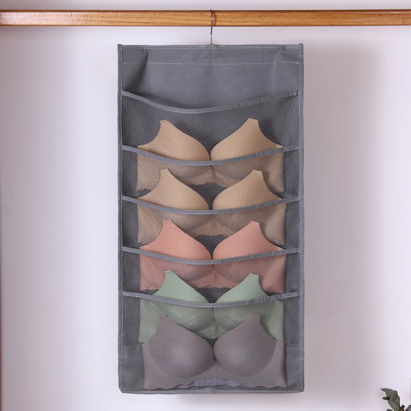 

1pc Double-sided Underwear Hanging Bag, Grey