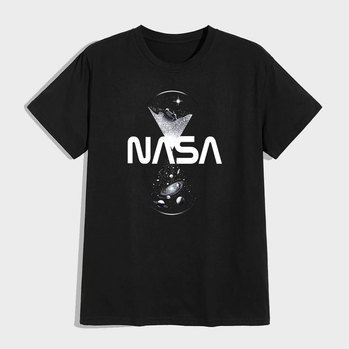 

Guys Letter Universe Graphic Tee, Black