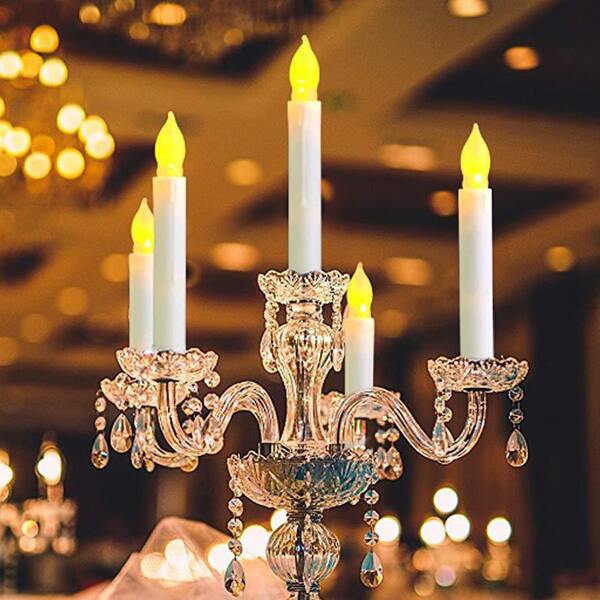 

1pc Candle Shaped Night Light, Yellow