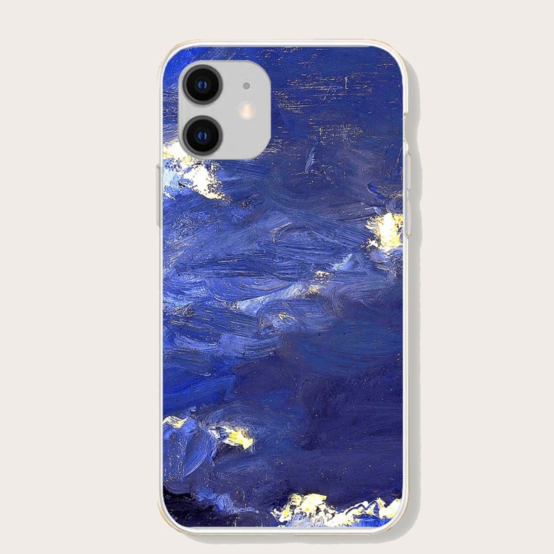 

Oil Painting Print iPhone Case, Royal blue