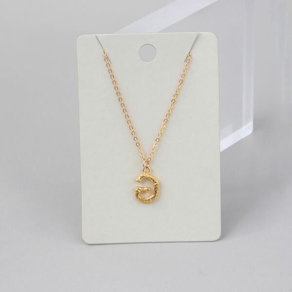 

Letter Pendant Necklace, Gold