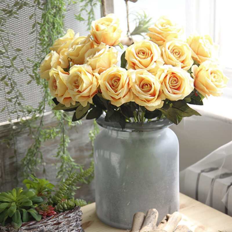 

1branch Artificial Rose, Yellow