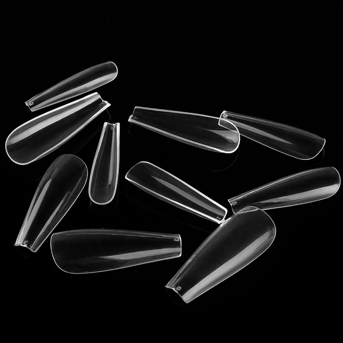 

500pcs Clear Pointed Fake Nail