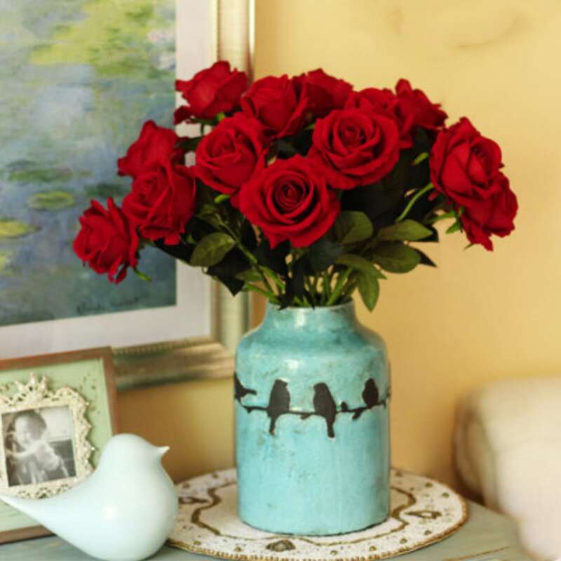 

1branch Artificial Rose, Red