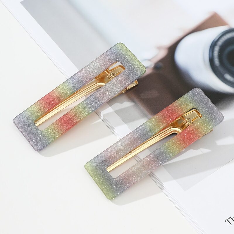 

2pcs Ombre Hair Clip, Multicolor
