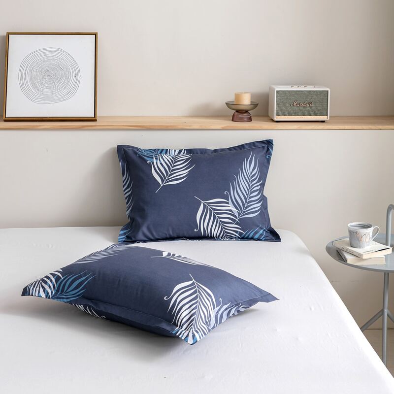 

1pair Leaf Print Pillowcase Without Filler, Multicolor