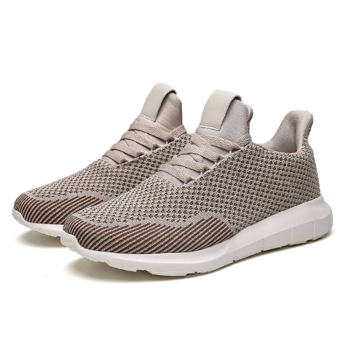 

Guys Lace-up Knit Sneakers, Khaki