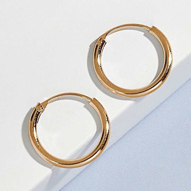 

Minimalist Hoop Earrings, Gold