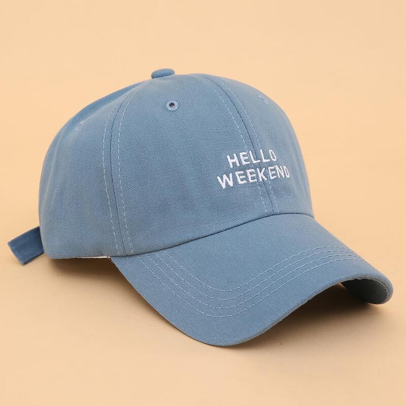 

Slogan Graphic Baseball Cap, Dusty blue