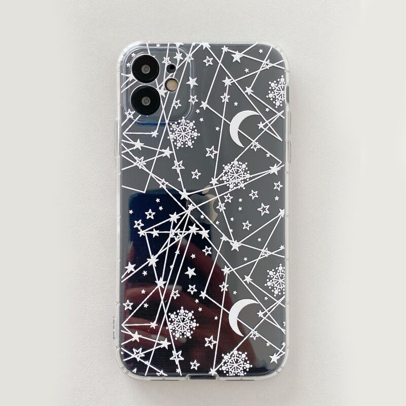 

Galaxy & Snowflake Clear iPhone Case