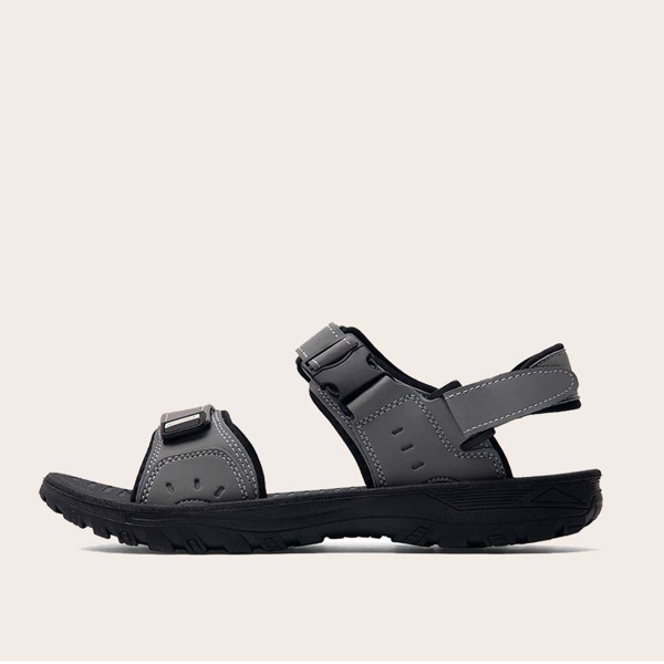 

Men Release Buckle Decor Sport Sandals, Grey