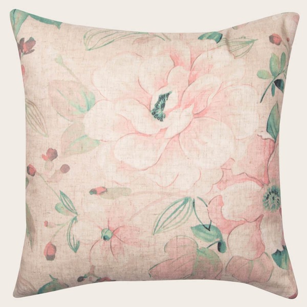 

Flower Print Cushion Cover Without Filler, Multicolor