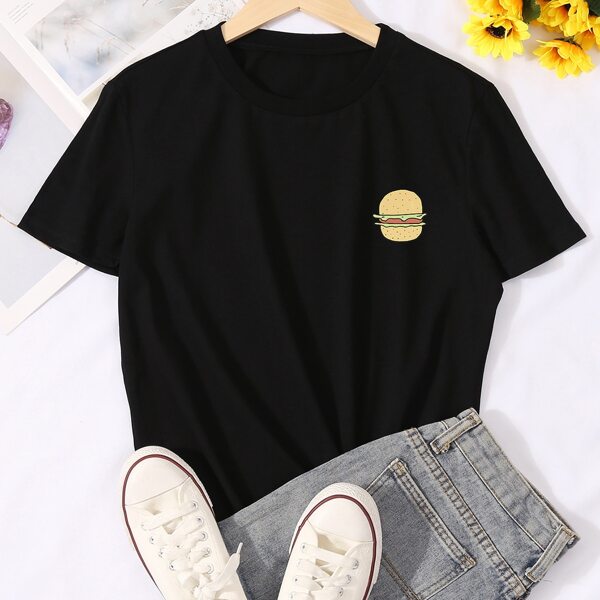 

Round Neck Hamburg Graphic Tee, Black