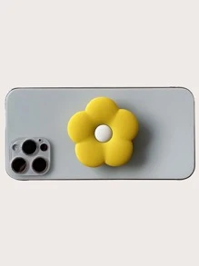 Soporte de celular con flor - Amarillo - Ver 1