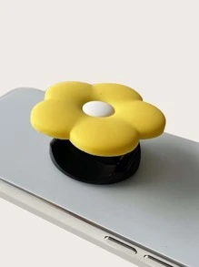 Soporte de celular con flor - Amarillo - Ver 2