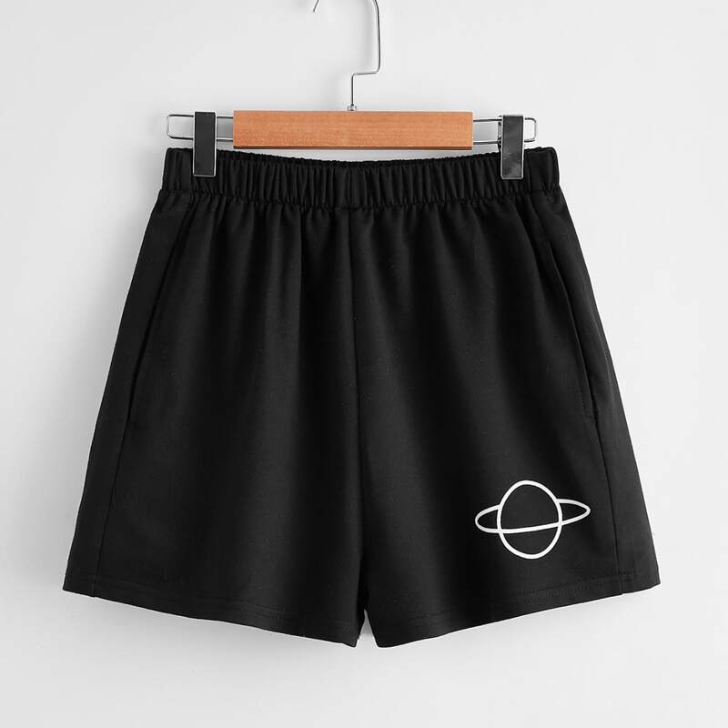 

Galaxy Graphic Shorts, Black