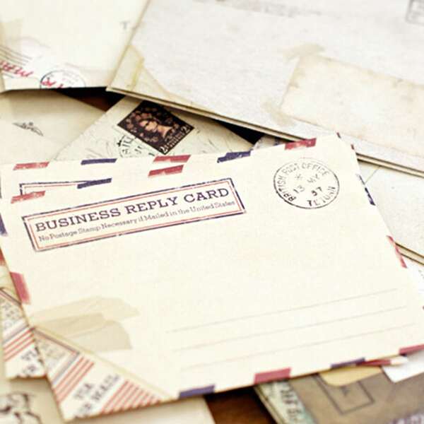 

12pcs Vintage Pattern Envelope, Multicolor