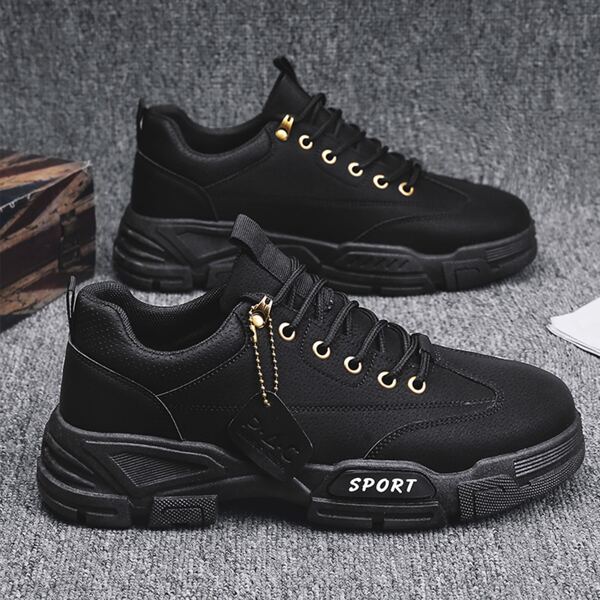 

Men Lace Up Front Dress Shoes, Black