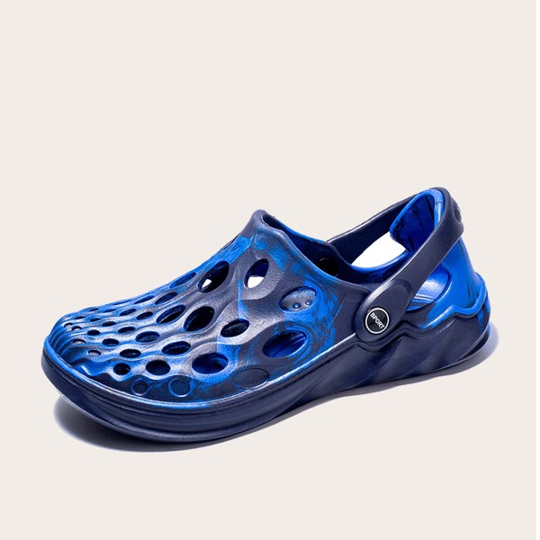 

Men Minimalist Vented Clogs, Blue