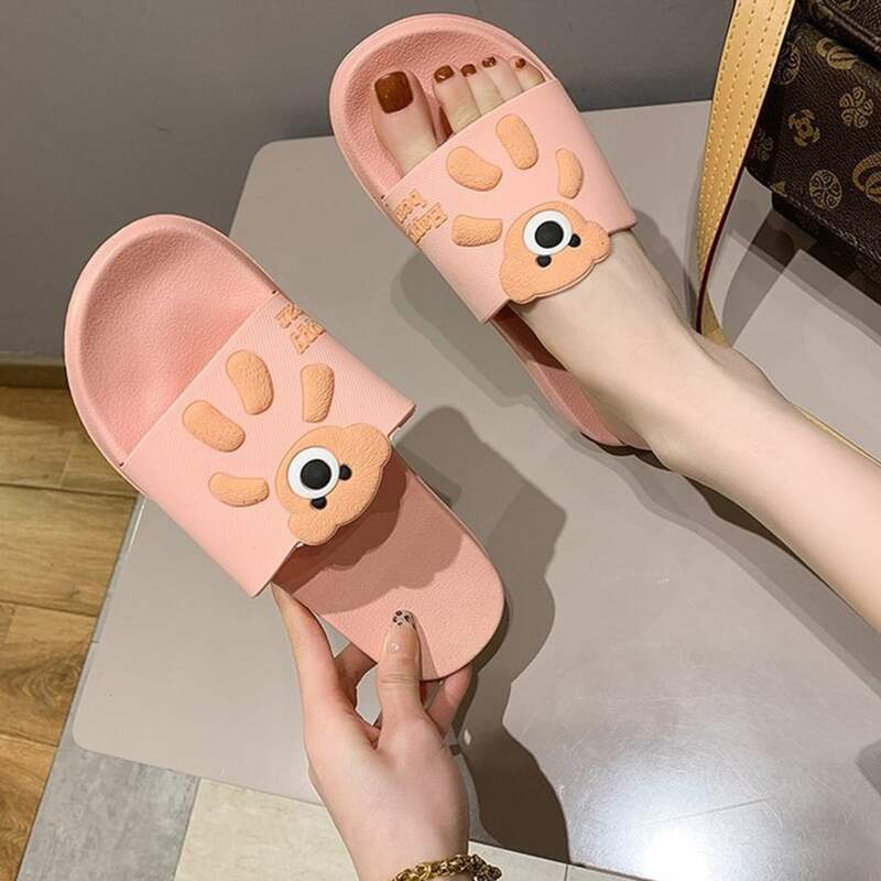 

Cartoon Bear Slides, Baby pink