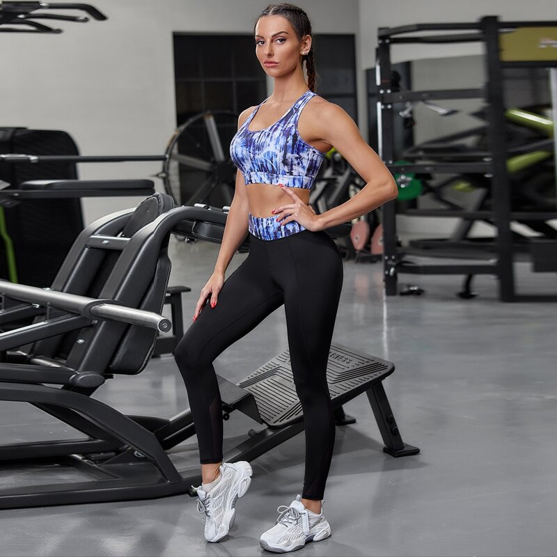 

Tie Dye Cut Out Sports Bra & Leggings, Multicolor