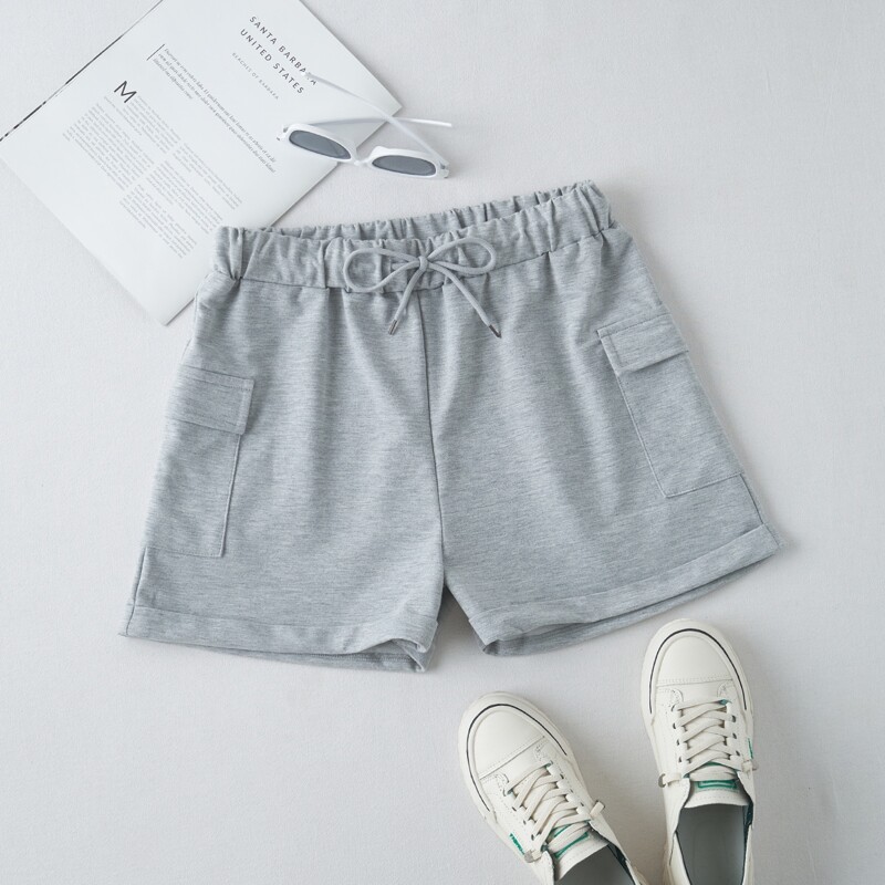 

Sweat Cargo Shorts, Light grey