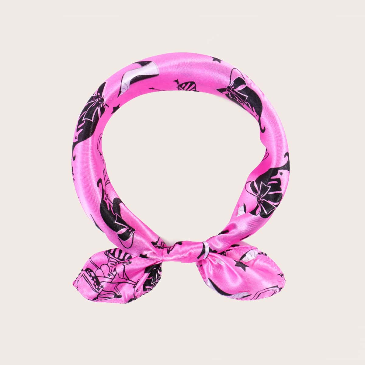 

Anime Girl Print Bandana, Pink