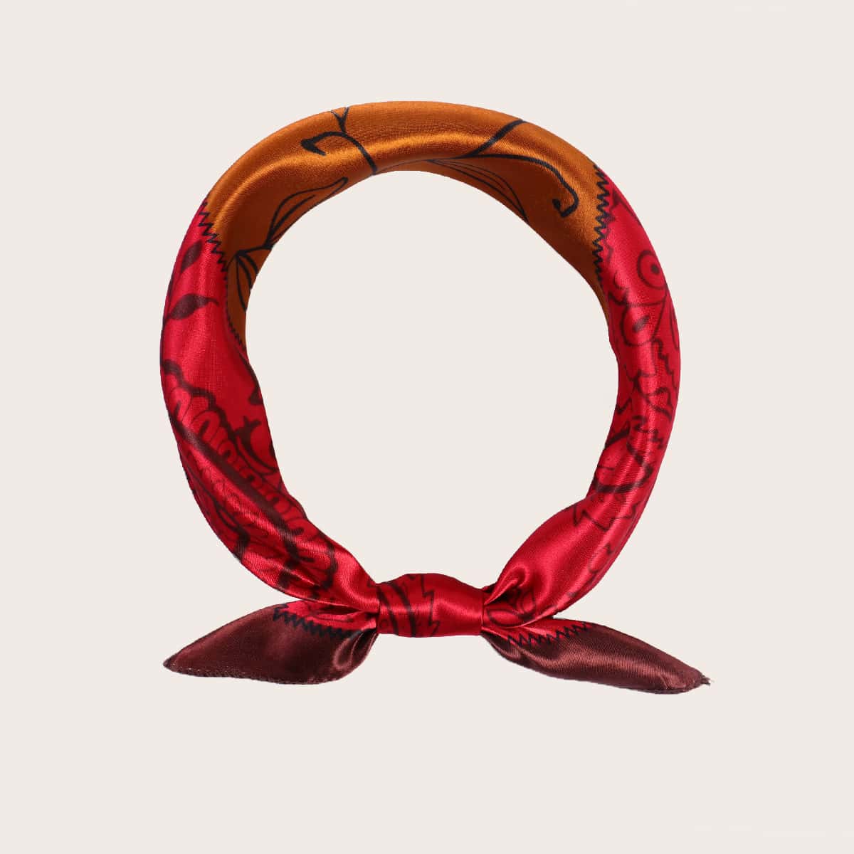 

Paisley & Floral Pattern Bandana, Multicolor